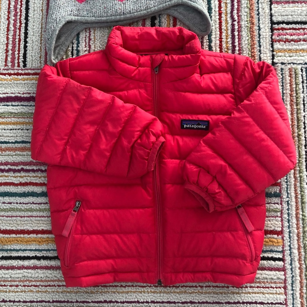 Patagonia Baby Down Sweater size 2T Rossi Pink